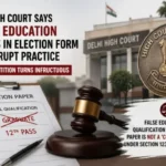 False Educational Qualification in Nomination Paper is Not a ‘Corrupt Practice’