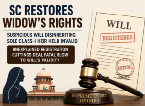 Supreme Court Restores Widow’s Property Rights: Unexplained Suspicious Circumstances Render Registered Will Invalid