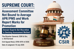 SC: Assessment Committee Not Bound to Average APR/PMS and Work Report Marks for Promotion